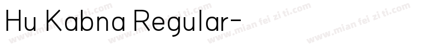 Hu Kabna Regular字体转换